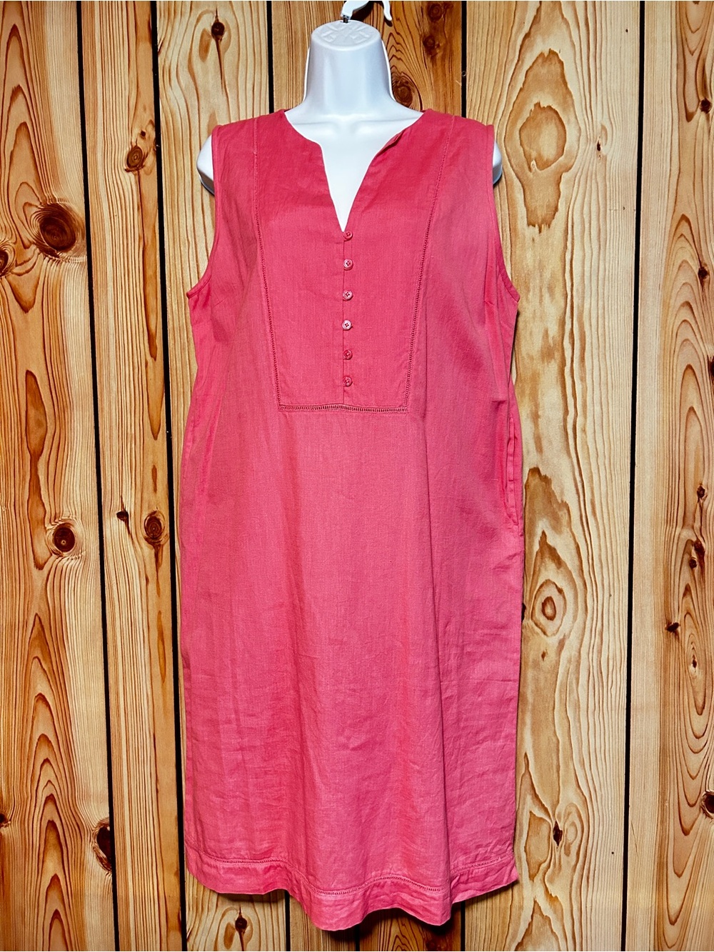 Ellen Ortan Sleeveless Pink Tunic Dress - Lightweight Summer Top